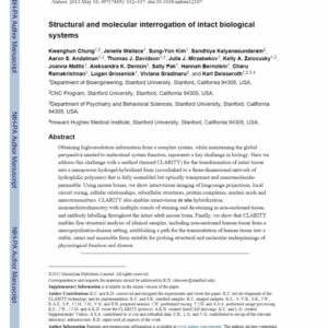Structural and molecular interrogation of intact biologicalsystems clearlight